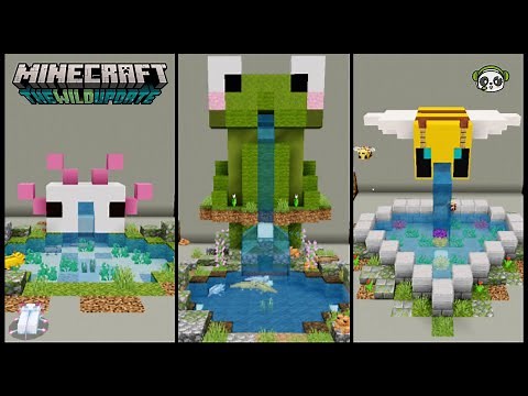 Minecraft : Top 3 Cute Fountain Designs | Tutorial