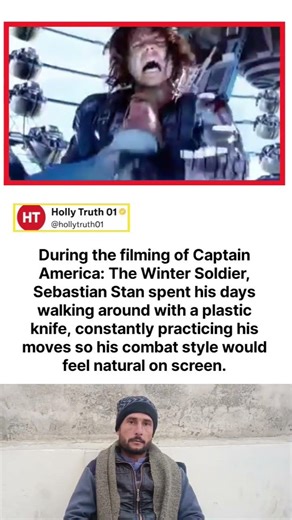 During the filming of Captain America: The Winter Soldier, Sebastian Stan spent his days walking