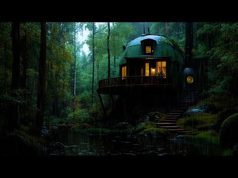 Cozy Treehouse Rain Sounds | Soothing Rainfall for Relaxation & Deep Sleep | 10 Hours