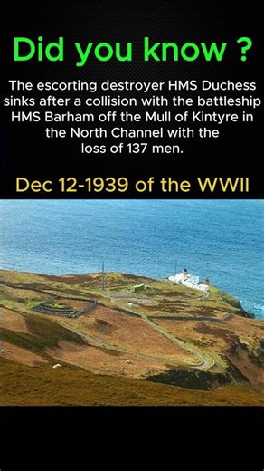 WWII 12 Dec 1939-The British Destroyer That Sank in Seconds #ww2chronicles