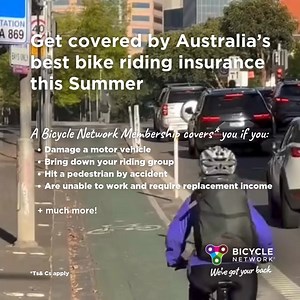 Conquer your commute in 2025! With Bicycle Network's coverage, bike riders can protect their health, income, and future. Become a Member from $12.49 per month and ride with confidence. | Bicycle Network