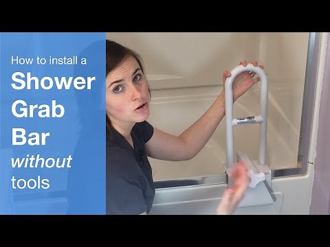 How to Install a Shower No Drill Grab Bars