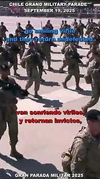 Lyrics of Los Viejos Estandartes — Chilean Army at the Great Military Parade 2025 #shorts #army