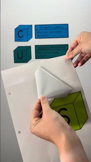 CUBES Math Strategy Whiteboard Clings
