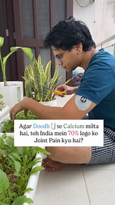 If milk really builds strong bones, why is that a lot of people in India are suffering from arthritis? We've all been told that "Milk = Strong Bones" because it has calcium. But here's the truth—just drinking milk won’t prevent joint pain or osteoporosis. ⚠️ What actually happens when you rely ONLY on dairy? 🥛Dairy is nutritious, but excessive consumption can make the body acidic. To balance this, your body may pull calcium from bones over time. 📊 Studies show that countries with high dairy in