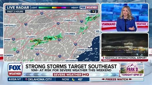 10 million Americans under severe storm threat this weekend