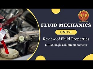 1.10.2 Single column manometer | ME404 |