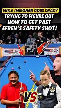 Mika Immonen vs Efren Reyes: Safety Shot Madness!