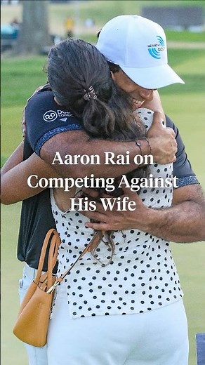 Aaron Rai’s wife is also a professional golfer. Sounds like he’s got tough competition at home 😂