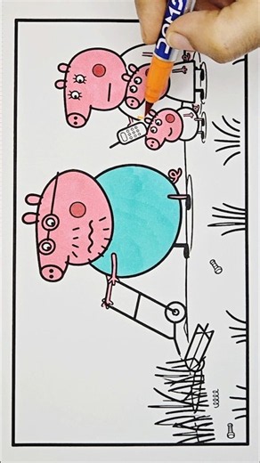 Peppa Pig Drawing and Coloring Pages, 789 #peppapig #drawing #peppapigdrawing #peppapigcoloring