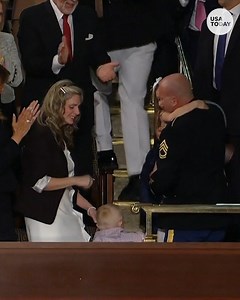 100K views | A surprise military reunion brought tears at the State of the Union. https://bit.ly/2H0T8OF | USA TODAY Video | Facebook