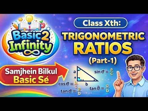 Class Xth | Trigonometric Ratios (Part-1) | TRIGONOMETRY | For Both English & Hindi Medium Students