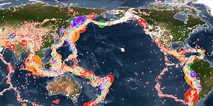 Animated map shows all the earthquakes of the past 15 years