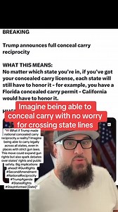 “🇺🇸 What if Trump made national concealed carry reciprocity a reality? Imagine being able to carry l | Anttsinc