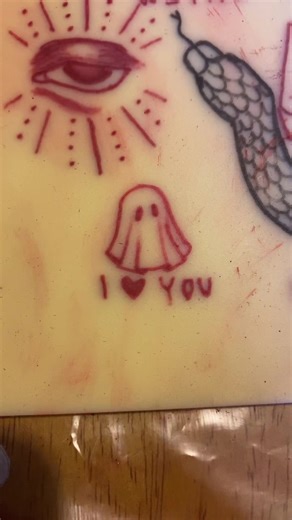 tattoo practice #tattoo #ghost #ChimeHasYourBack #art #fyp