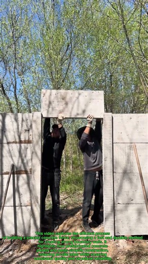 How to Build a Precast Concrete Fence: Fast & Durable DIY Wall Installation￼