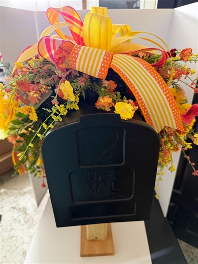 Spring Summer Mailbox Swag, Floral Mailbox Swag, Mailbox Swag, Seasonal Mailbox Swag, Postal Mailbox Swag, Outdoor Swag - Etsy