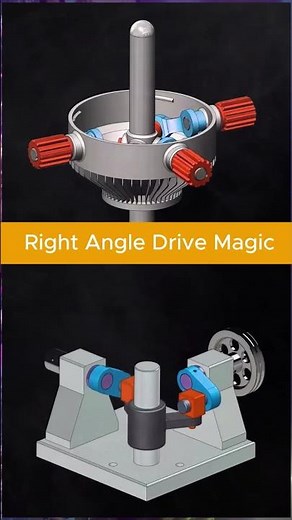 90° Power Transmission #PowerTransmission #MechanicalEngineering #HowItWorks #Engineering
