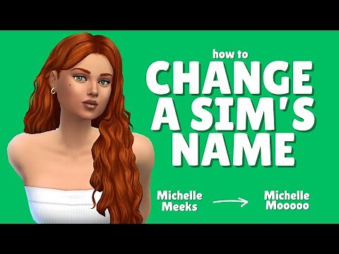How to Change a Sim's Name (With Cheats) in The Sims 4 #thesims4