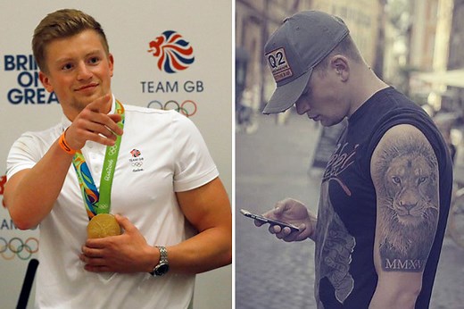 GB star Adam Peaty got an 'amazing' Lion tattoo following world record in Rio