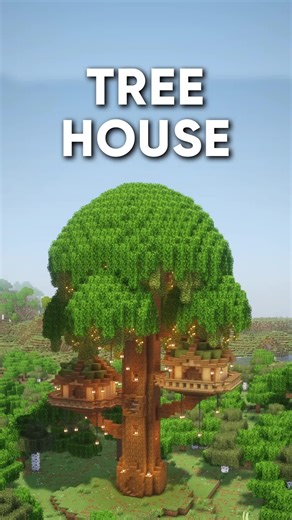 Minecraft Tree House 🌳 ( Credit: @Frimousso ) #minecraft | minecraft