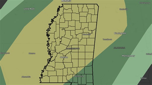 Tornadoes possible, severe storms, freezing temps expected in Mississippi