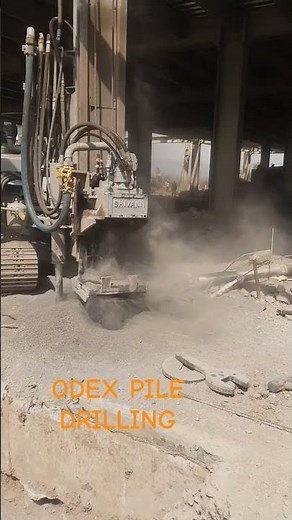 odex micro pile drilling