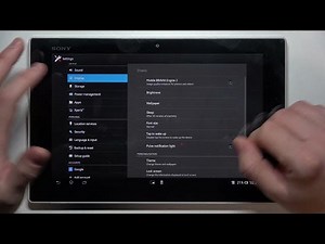 How to Find Display Settings on Sony Xperia Tab Z – Manage Dis...