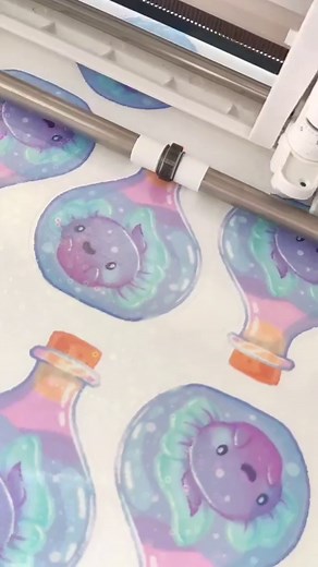 18K views · 340 reactions | Watch me make some sparkly axolotl stickers. ✨✨✨ #axolotl #axolotlsofinstagram #axolotlsofinstagram #stickers #stickertutorial #artprocess #holographicstickers #cuteart #adorableart #sparkle #sparkly #stickerart | Super Cute Awesome Stuff - Art by Perdita | Facebook