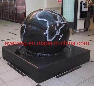 [Hot Item] Black Round Stone Floating Sphere /Ball Water Fountain for Garden Ornament