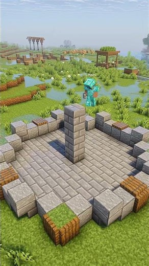 Minecraft: Better Fountain | #shorts #minecraft