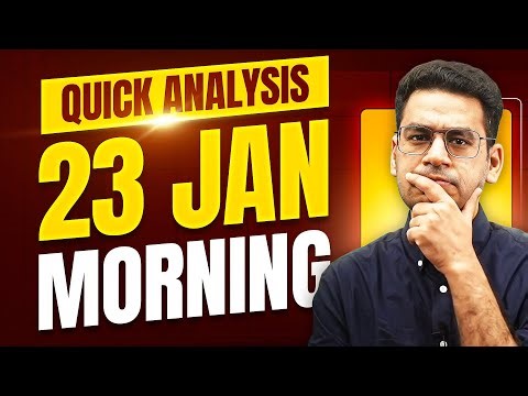 23 January Morning Shift | Quick Analysis | MathonGo | Anup Sir