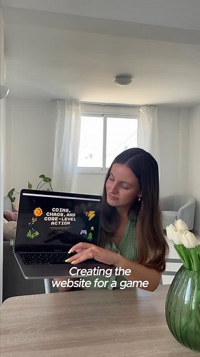 Tabea | Brand & Web Designer on Instagram: "Watch until the end for the full reveal 👀 You don’t want to miss it 🤫 Had this idea of designing a website for an online game and I have to say I am OBSESSED with how it turned out. I used @wixstudio new text effect they just launched and it fit so perfectly! What are your thoughts?? #designer #graphicdesigner #designproject #branding #brandingstudio #graphicdesigndaily #branddesigner #webdesigninspiration #designinspo #webdesigner #webdesigning #wix