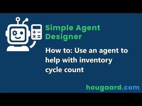How to use an agent to help with inventory cycle count in Business Central