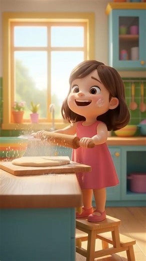 The Magic of the Puffing Puri! 🎈🍳 Kitchen Science #kidssong #cute #cartoon