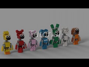 How to build lego smiling critters (combiner components)