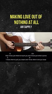 122K views · 2.8K reactions | Making Love Out Of Nothing At All - Air Suppy | Guitar Tutorial | Guitar Chords #airsupply | Boss Biong | Facebook