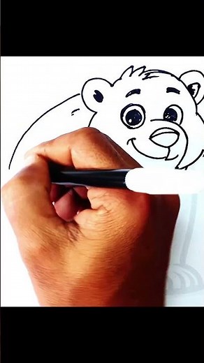How to draw a Bear easy step by step