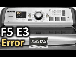 F5 E3 Error Code SOLVED!!! Maytag Bravos Top Load Washer Washing Machine