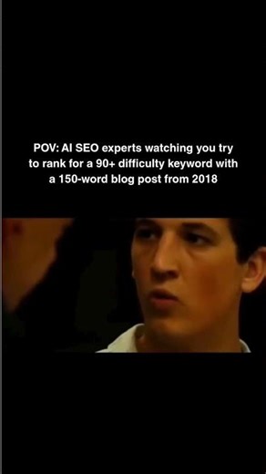 POV: You’re still trying to rank with 2018 tactics in a 2026 AI world 🥀