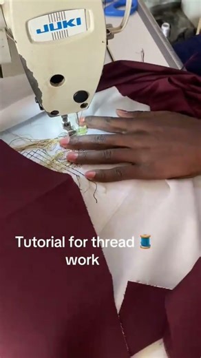 Tutorial for thread🧵 work for beginners fashion designers