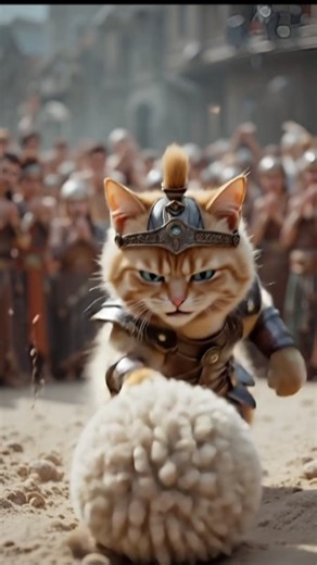 Epic Cat Gladiator Battle in the Arena! 😹⚔️