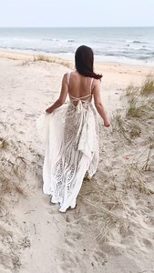Beach Wedding Dress, Wedding Dress, Bohemian Wedding Dress, Lace Wedding Dress, Elopement Dress, Elopement Gown, Boho Wedding Gown - Etsy