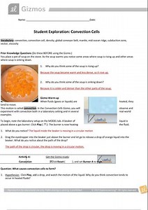 Gizmos Convection Cells Answer Key
