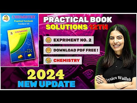 class 12 chemistry practical class 12 chemistry practical notebooks solutions, chemistry expriment 2