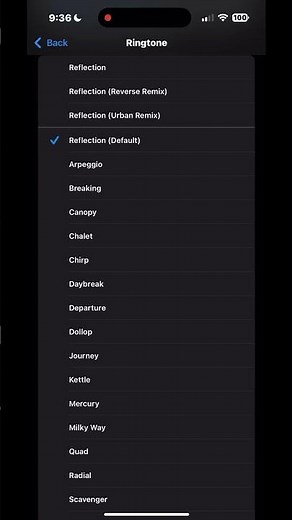 Old reflection vs new reflection ringtone iOS 16 vs iOS 18￼