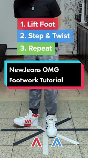 NewJeans OMG Footwork Tutorial: Supernatural Dance Steps