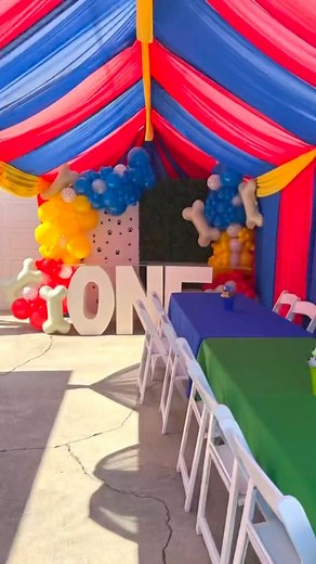 1.2K views · 11 reactions | 1st Birthday Paw  Patrol themed! #CapCut #pawpatrol #pawpatrolthemovie #eventdraping #draping #drapingmaterial #drapingtechnique #drapingclasslosangeles #balloon #balloons #birthday #party #balloondecor #balloonart #happybirthday #balloondecoration | Majestic Inglewood Party Rentals | Facebook