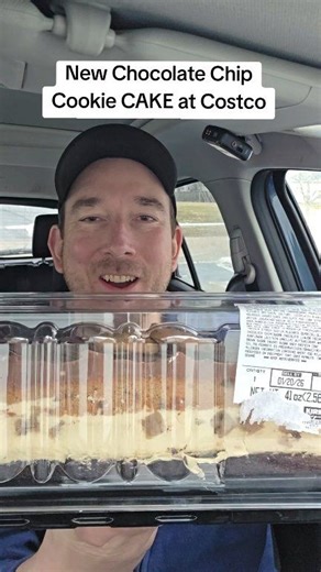 Costco cakes are dangerous because they're huge and so delicious and this new chocolate chip cookie cake is gonna be a problem for me! 🔥🤤🍪 | Snackolator