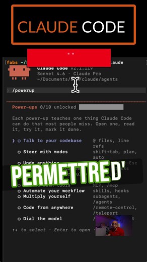 The powerup command in Claude Code